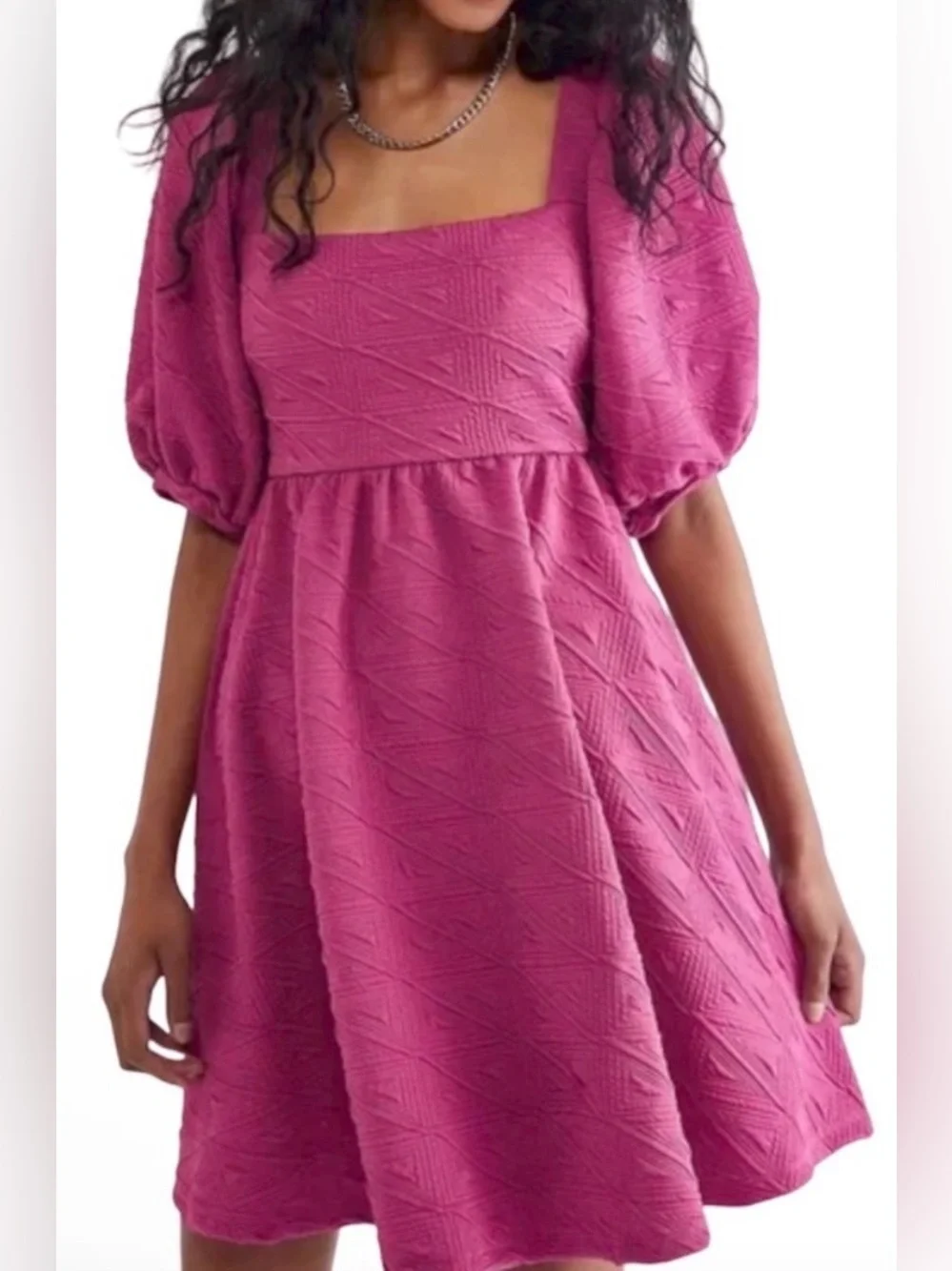 Free People Babydoll Mini Dress Sz M EUC